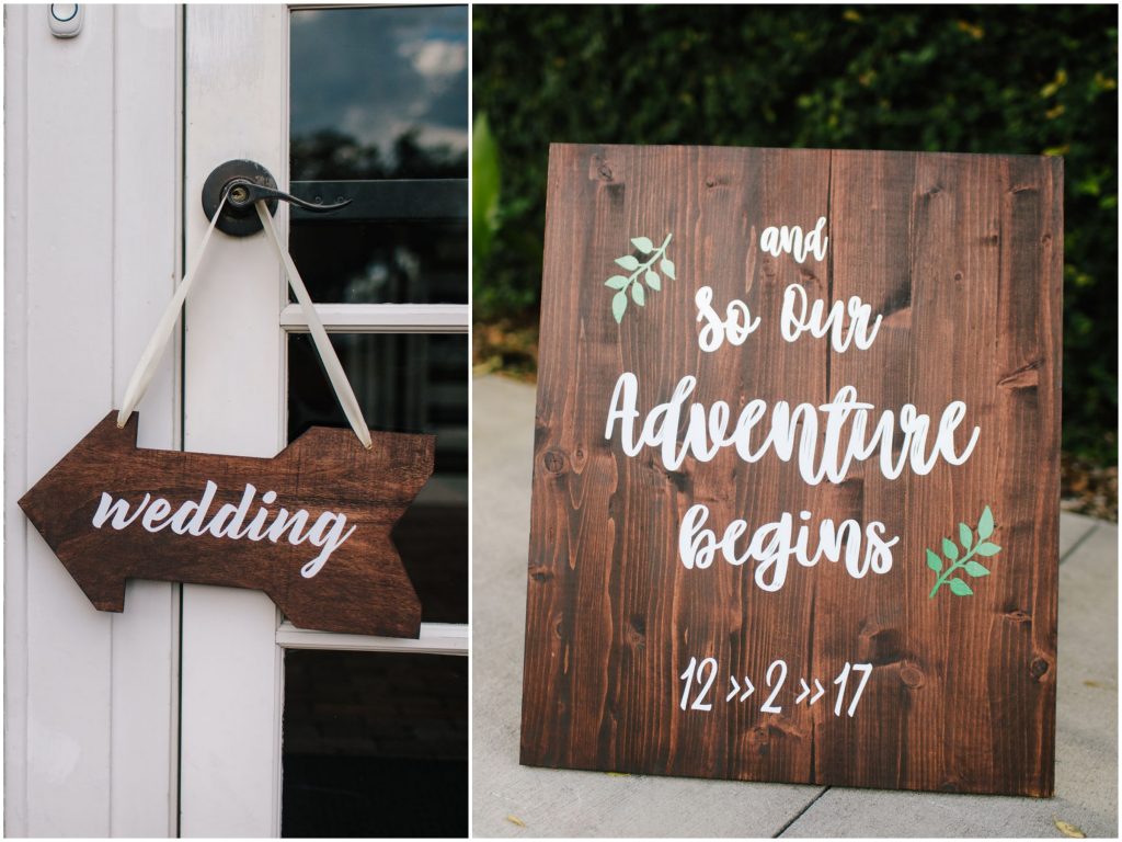 Ceremony Welcome Sign | Romantic Red & White Capen House Wedding Geometric Gold Anna Christine Events J Lebron Photography