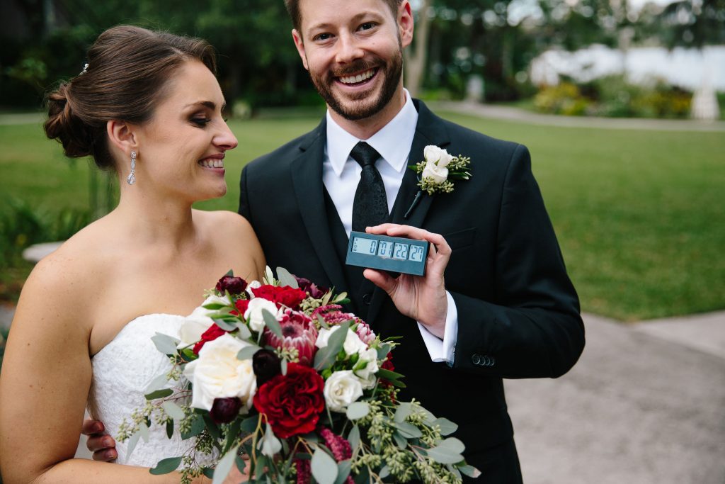 Bride & Groom Wedding Countdown | Romantic Red & White Capen House Wedding Geometric Gold Anna Christine Events J Lebron Photography