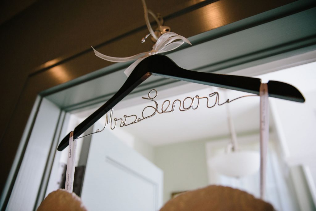 Name Hanger | Romantic Red & White Capen House Wedding Geometric Gold Anna Christine Events J Lebron Photography