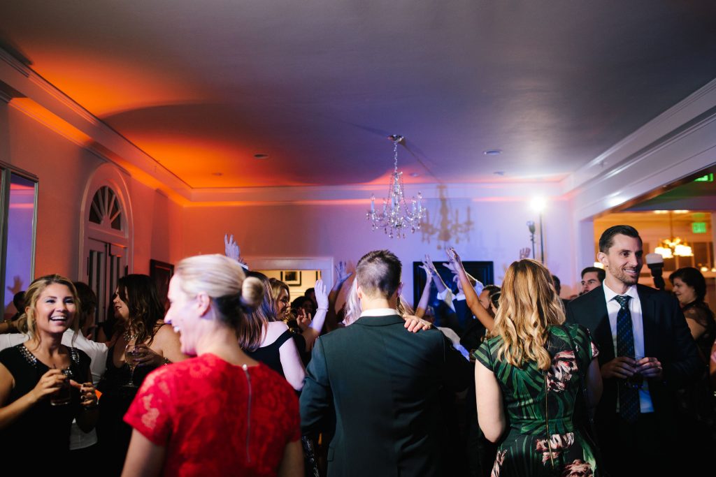 Open Dancing Reception | Romantic Red & White Capen House Wedding Geometric Gold Anna Christine Events J Lebron Photography