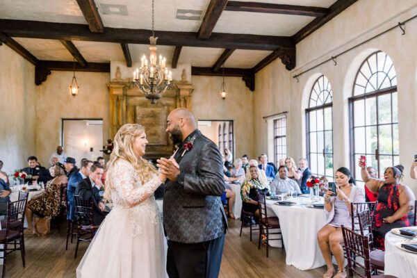 first dance in howey mansion ballroom