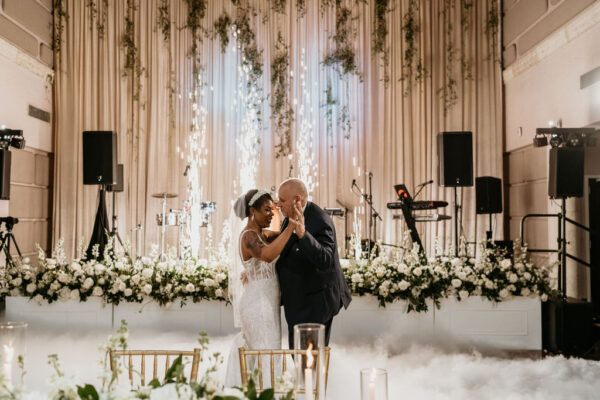 bride and groom first dance at isleworth wedding