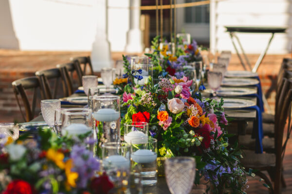 Bright Floral Outdoor Wedding Cypress Grove Estate House Orlando Wedding Planner Anna Christine Events