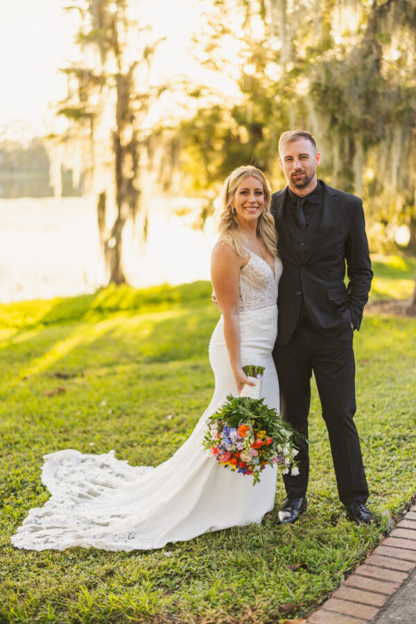 Bright Floral Outdoor Wedding Cypress Grove Estate House Orlando Wedding Planner Anna Christine Events
