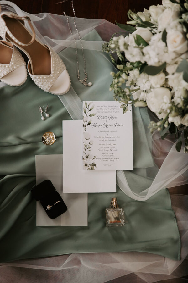 Sage Green and White Wedding Luxmore Grande Estate House Orlando Wedding Planner Anna Christine Events