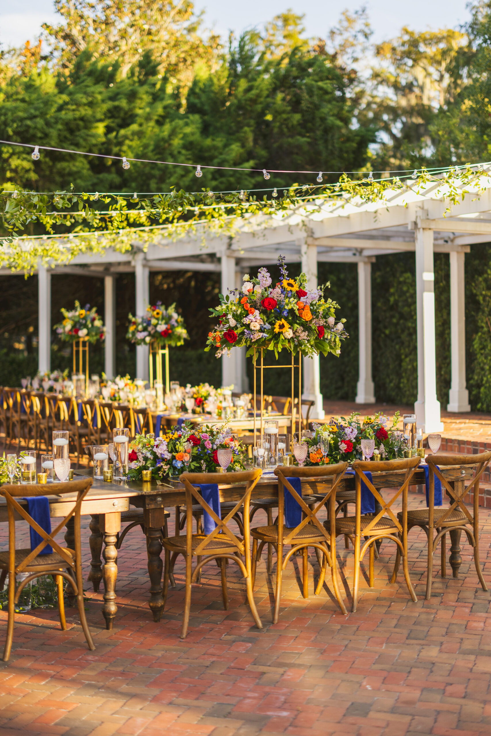 Bright Floral Outdoor Wedding Cypress Grove Estate House Orlando Wedding Planner Anna Christine Events