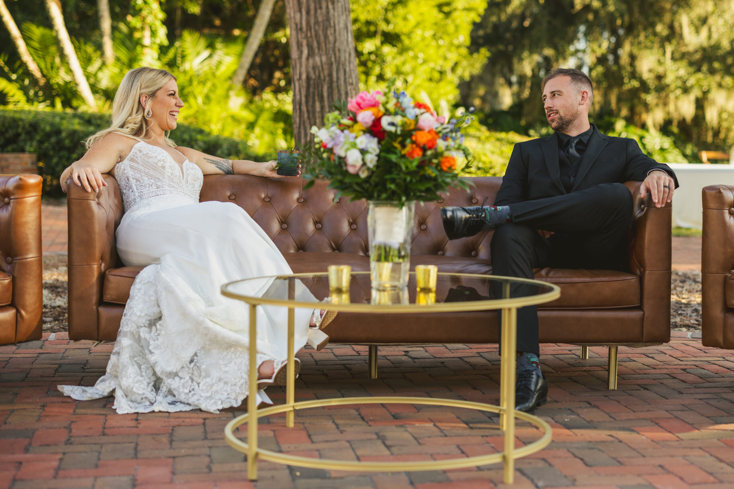 Bright Floral Outdoor Wedding Cypress Grove Estate House Orlando Wedding Planner Anna Christine Events