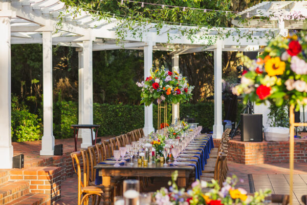 Bright Floral Outdoor Wedding Cypress Grove Estate House Orlando Wedding Planner Anna Christine Events