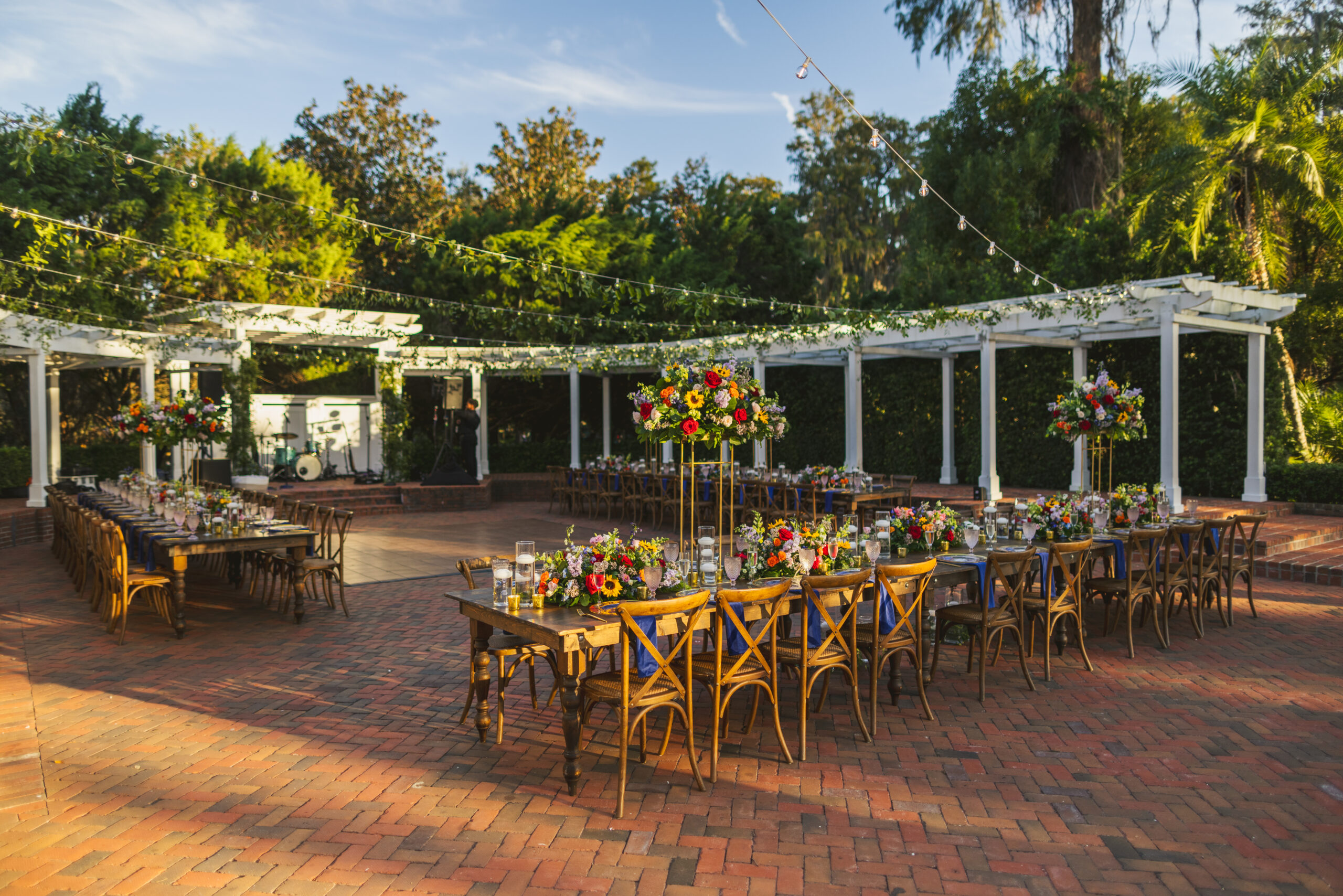 Bright Floral Outdoor Wedding Cypress Grove Estate House Orlando Wedding Planner Anna Christine Events
