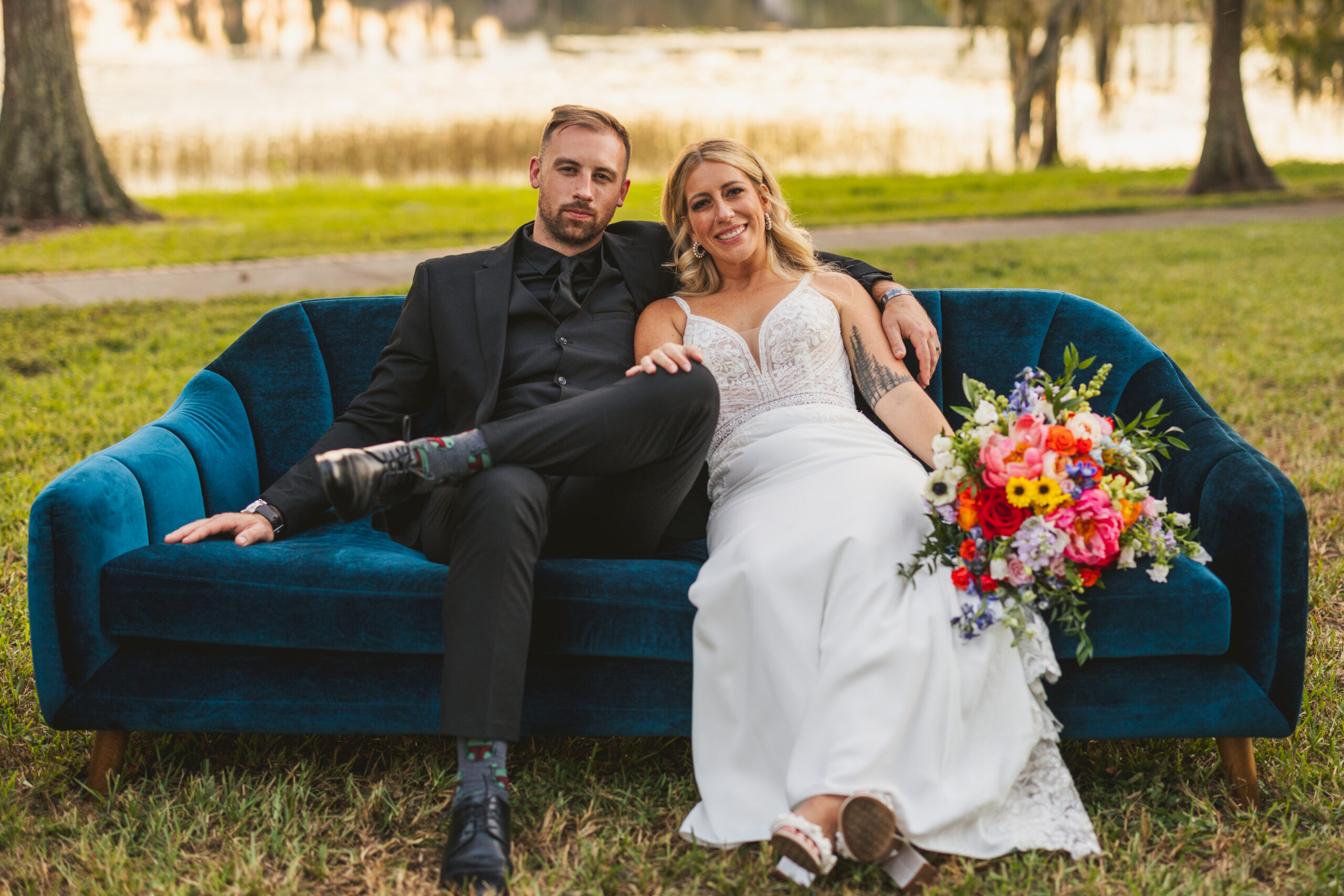 Bright Floral Outdoor Wedding Cypress Grove Estate House Orlando Wedding Planner Anna Christine Events