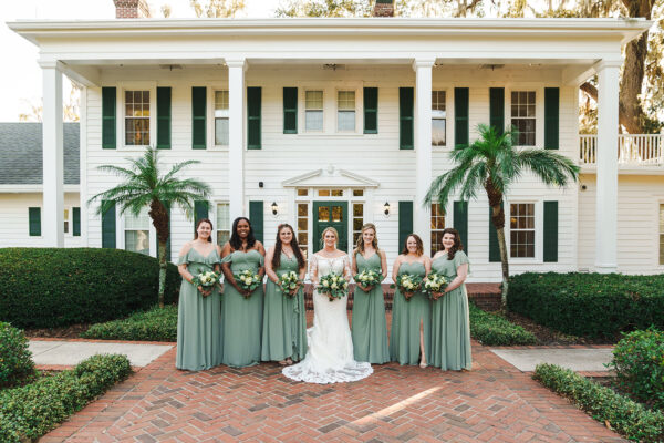 Sage Green Outdoor Wedding Cypress Grove Estate House Orlando Wedding Planner Anna Christine Events