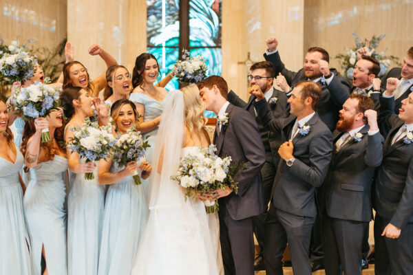 Romantic Dusty Blue Barn Wedding Our Lady Star of The Sea Catholic Church Orlando Wedding Planner Anna Christine Events